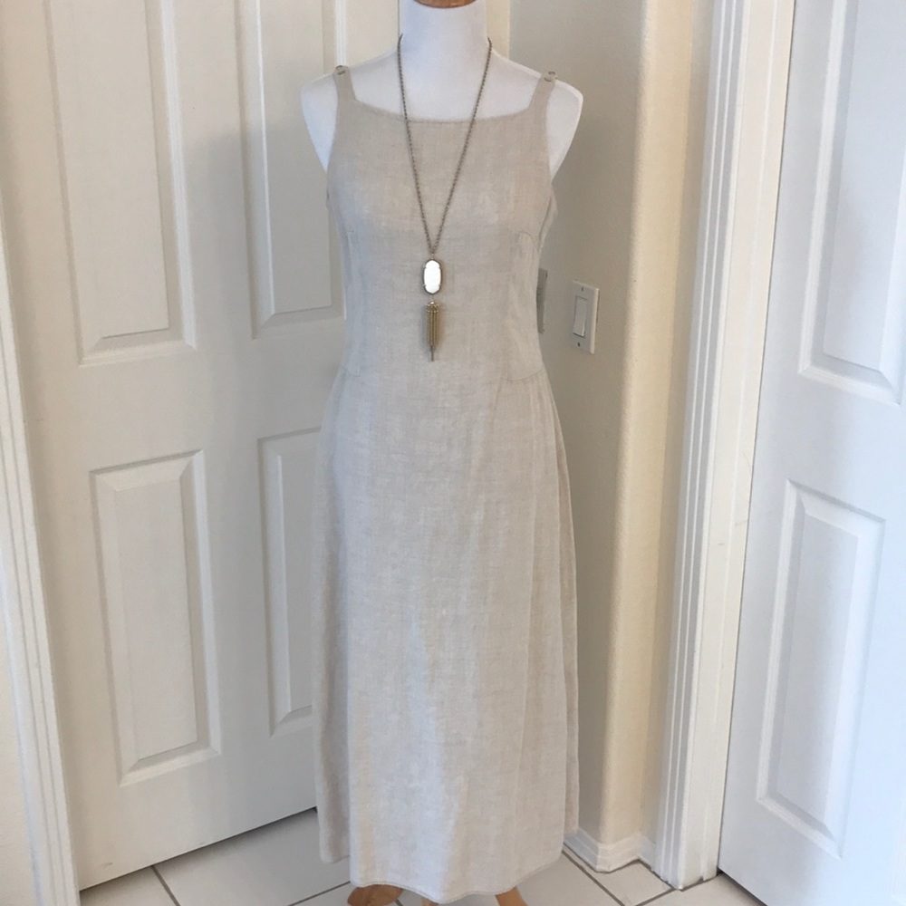 Light linen sleeveless, sundress, size 8